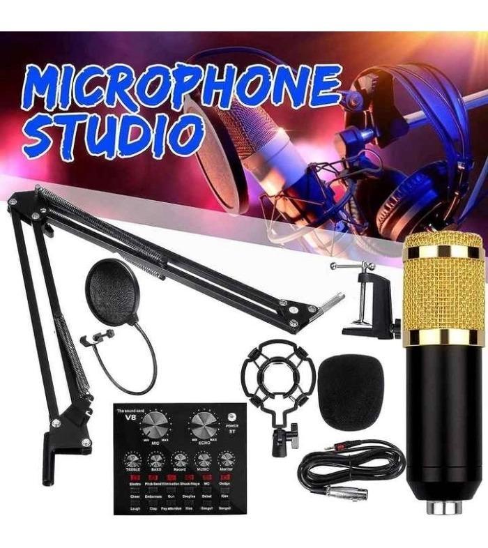 Professional Podcast Equipment Bundle – Audio Interface & Condenser Mic
