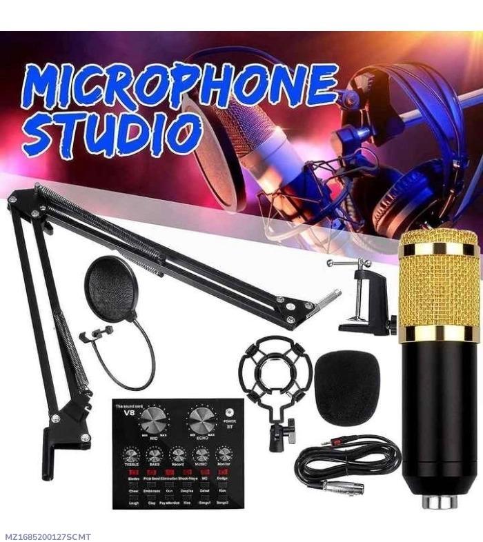 Professional Podcast Equipment Bundle – Audio Interface & Condenser Mic