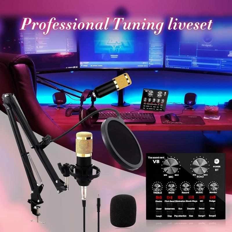 Professional Podcast Equipment Bundle – Audio Interface & Condenser Mic