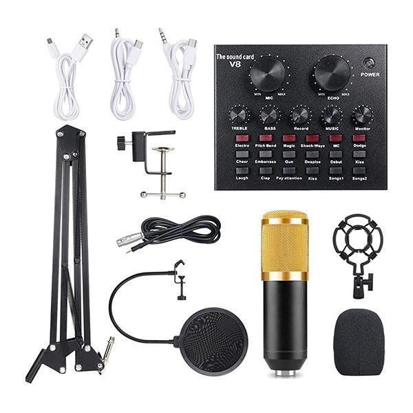 Professional Podcast Equipment Bundle – Audio Interface & Condenser Mic