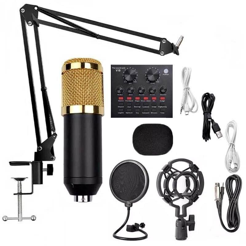 Professional Podcast Equipment Bundle – Audio Interface & Condenser Mic
