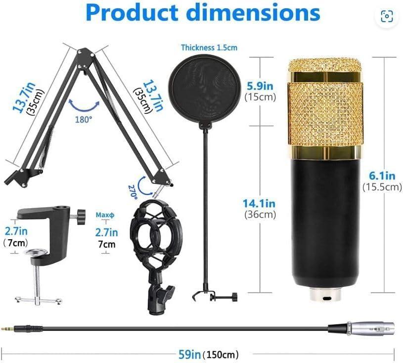Professional Podcast Equipment Bundle – Audio Interface & Condenser Mic
