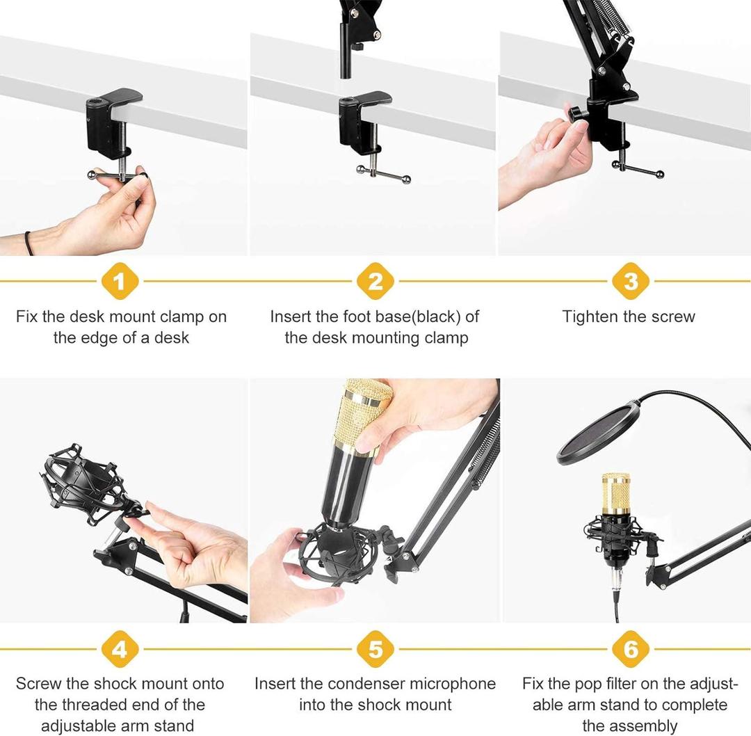 Professional Podcast Equipment Bundle – Audio Interface & Condenser Mic