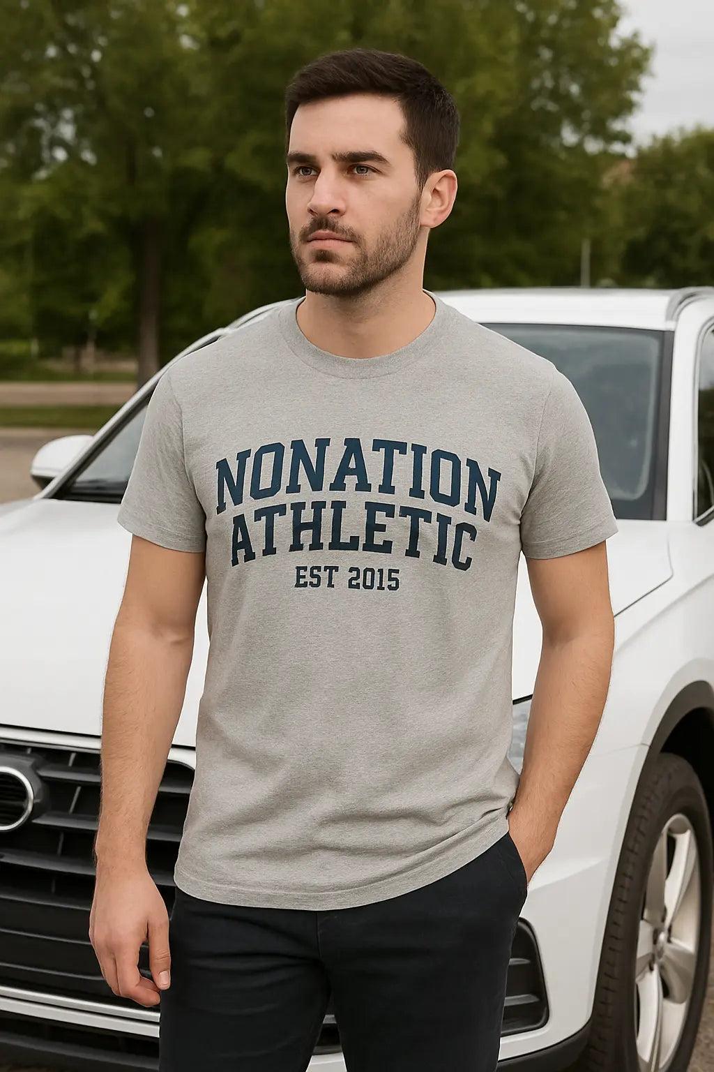 PowderCore Athletic Tee - Heather Gray for Ultimate Performance and Comfort EW-000557
