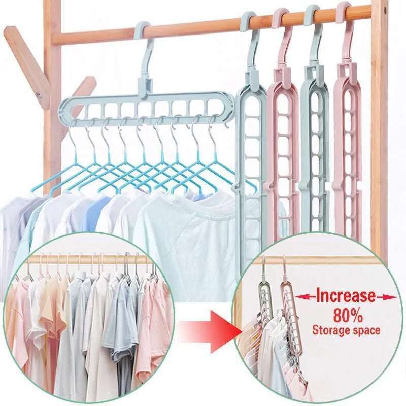 Multi-Port Cloth Hanger, 20 Pcs